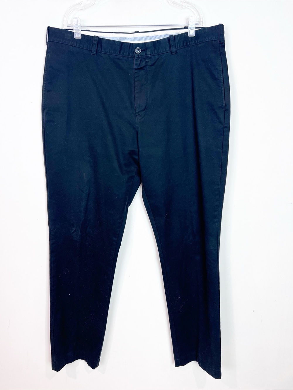 J. CREW ESSENTIAL BLACK STRAIGHT LEG CHINO PANTS MENS SZ 40x34